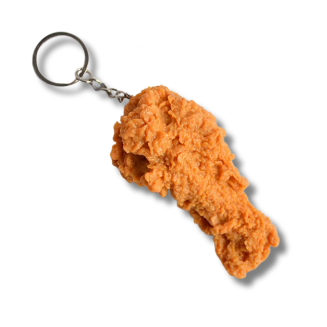 Chicken Drumstick Schlüsselanhänger, Braun, 8.5 cm