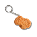 Chicken Nugget Schlüsselanhänger, Braun, 5.5 cm