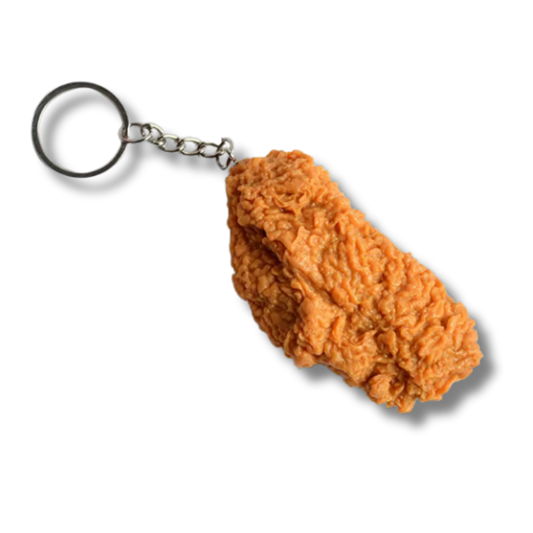 Chicken Wing Schlüsselanhänger, Braun, 8 cm