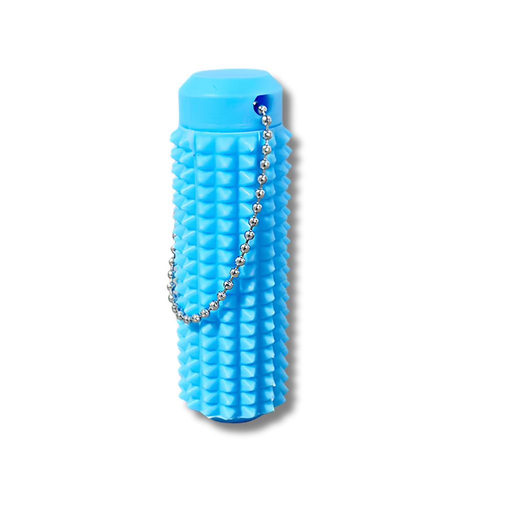 Fidget Schlüsselanhänger mit Geheimfach, Hellblau, 8.8 cm