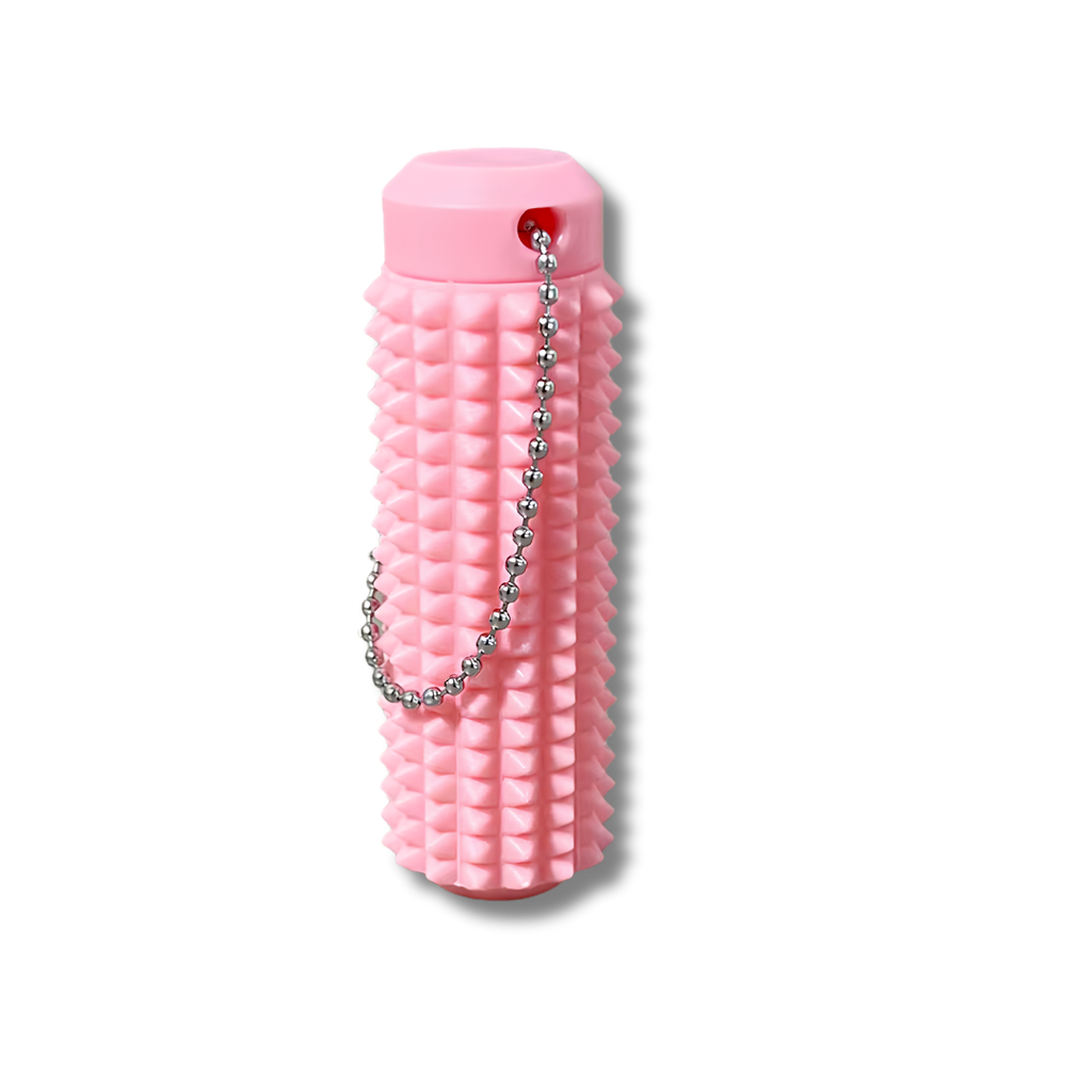 Fidget Schlüsselanhänger mit Geheimfach, Rosa, 8.8 cm
