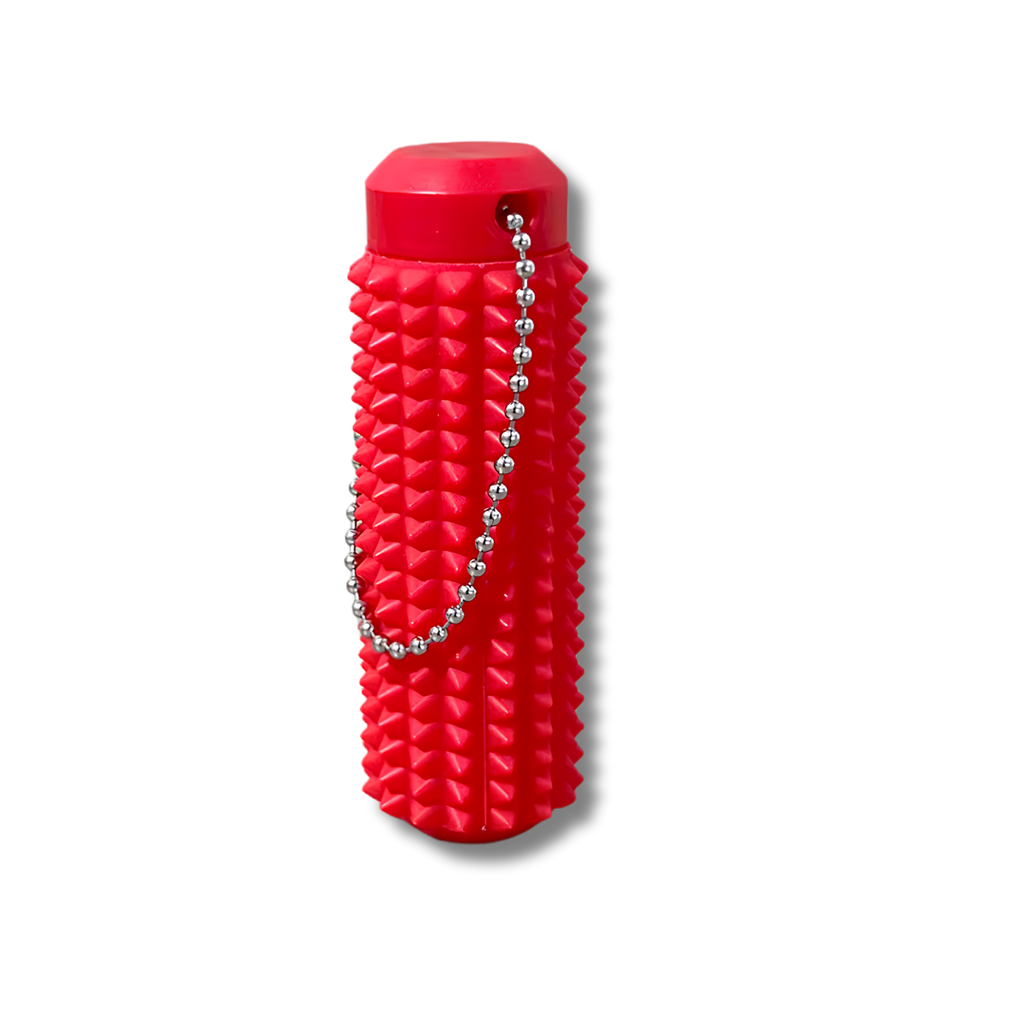 Fidget Schlüsselanhänger mit Geheimfach, Rot, 8.8 cm