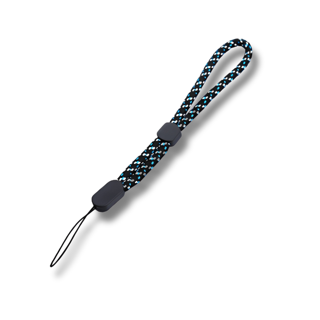 Hand Strap für Mini Kameras & Smartphones, Blau/Weiss, 22.5 cm