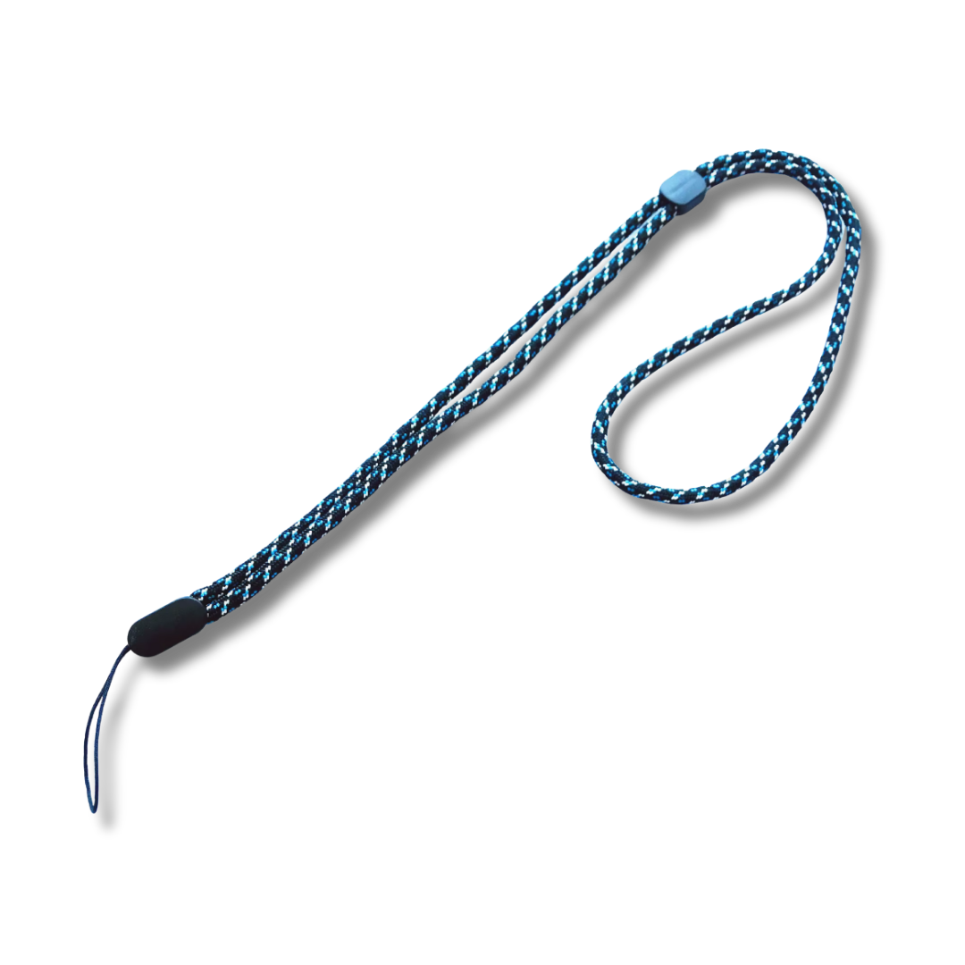 Hand Strap für Mini Kameras & Smartphones, Blau/Weiss, 46 cm