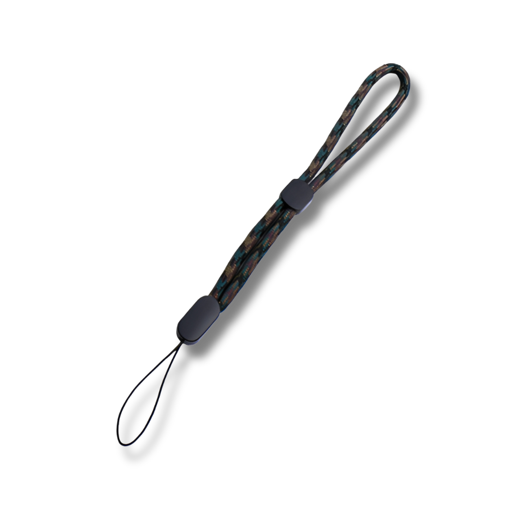 Hand Strap für Mini Kameras & Smartphones, Grün/Braun, 22.5 cm
