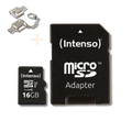 Intenso microSDHC 16 GB Professional Bundle mit USB-C Kartenleser