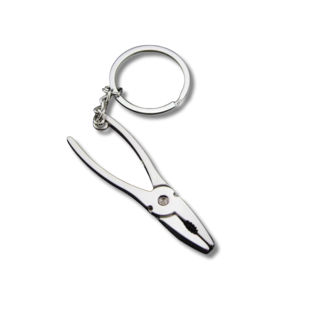 Mini-Werkzeug Schlüsselanhänger Spitzzange, Silber