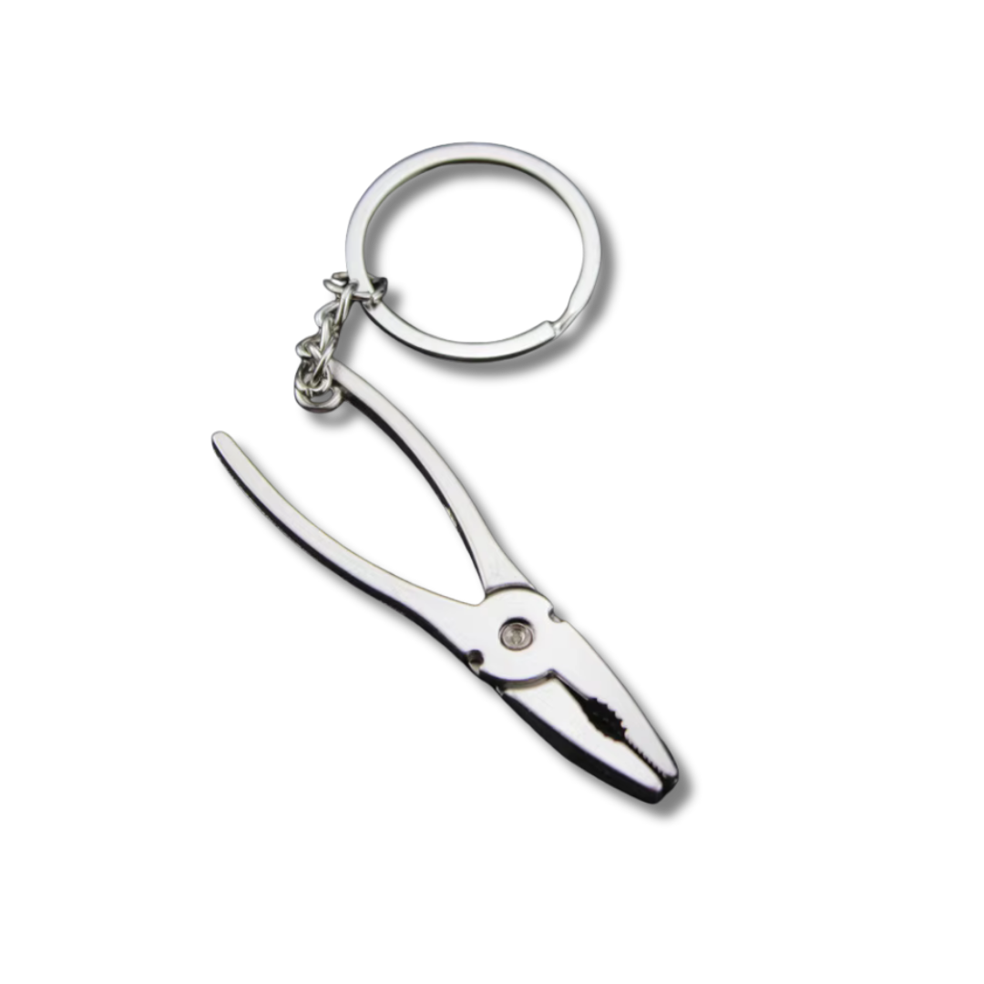 Mini-Werkzeug Schlüsselanhänger Spitzzange, Silber