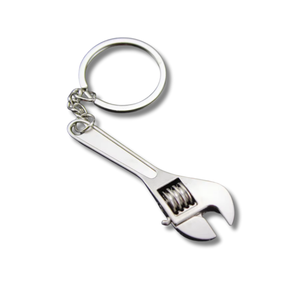 Mini-Werkzeug Schlüsselanhänger Engländer, Silber