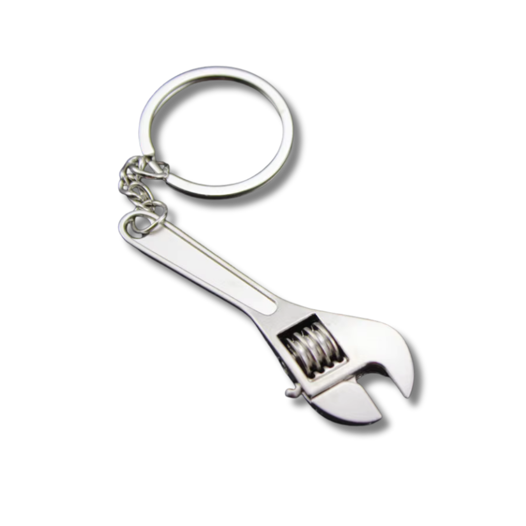 Mini-Werkzeug Schlüsselanhänger Engländer, Silber