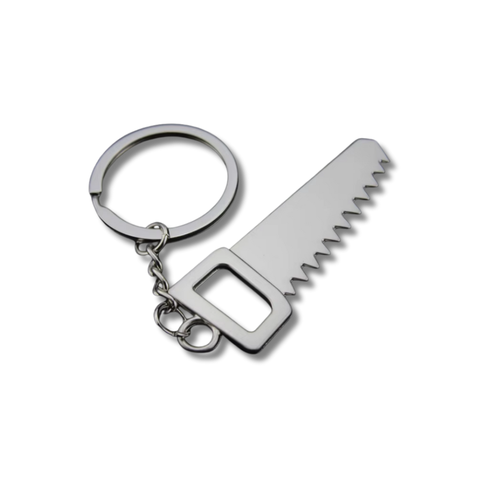 Mini-Werkzeug Schlüsselanhänger Handsäge, Silber