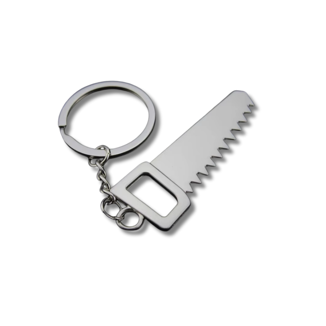 Mini-Werkzeug Schlüsselanhänger Handsäge, Silber