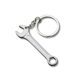 Mini-Werkzeug Schlüsselanhänger Ringgabelschlüssel, Silber