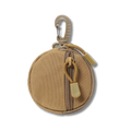 Mini Schlüsselbund Tasche aus Nylon, Khaki, 10 cm