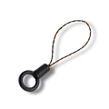 Phone Strap Loop für Mini Kameras & Lanyards, Schwarz