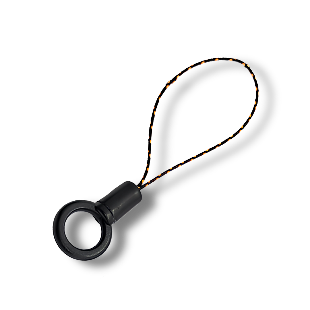 Phone Strap Loop für Mini Kameras & Lanyards, Schwarz