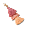 Quasten Schlüsselanhänger, Pink, 18 cm