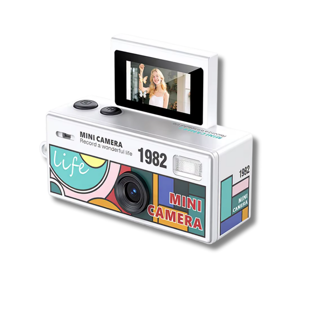 Retro Mini Kamera Flip Mini mit Flip-Display