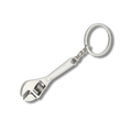 Rollgabelschlüssel Schlüsselanhänger aus Metall, Silber