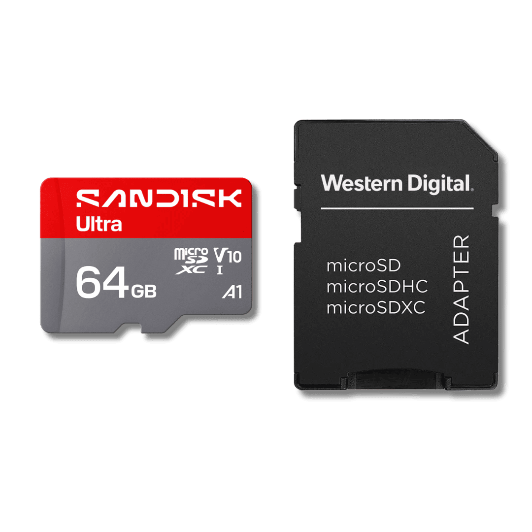 SANDISK Ultra microSD Karte, 64GB inkl. Kartenleser