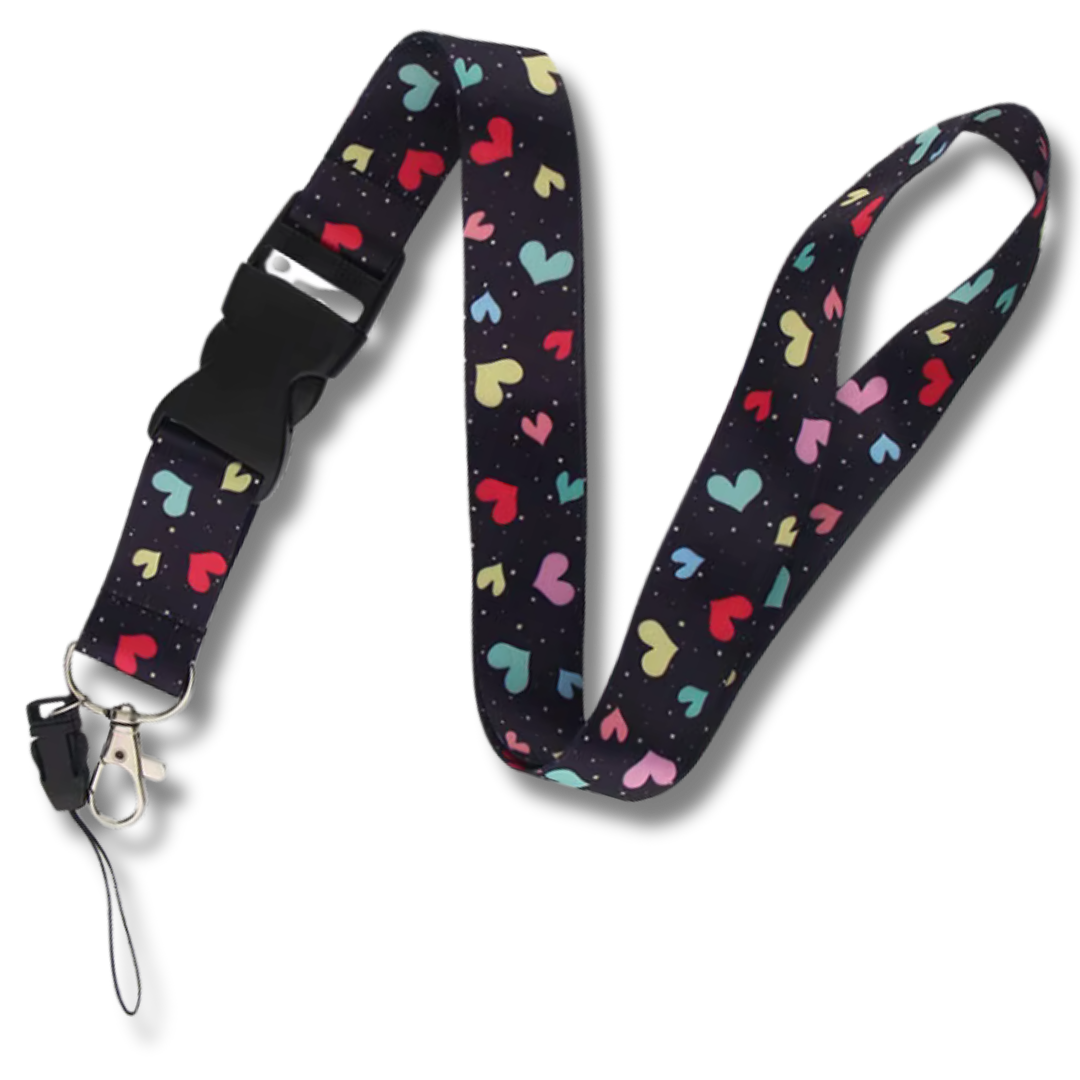 Schlüsselband Heart in the Sky mit Schnellverschluss, 45 cm