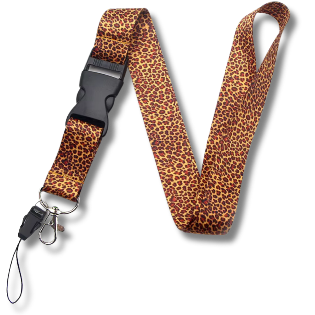 Schlüsselband Leopard Spirit mit Schnellverschluss, 45 cm