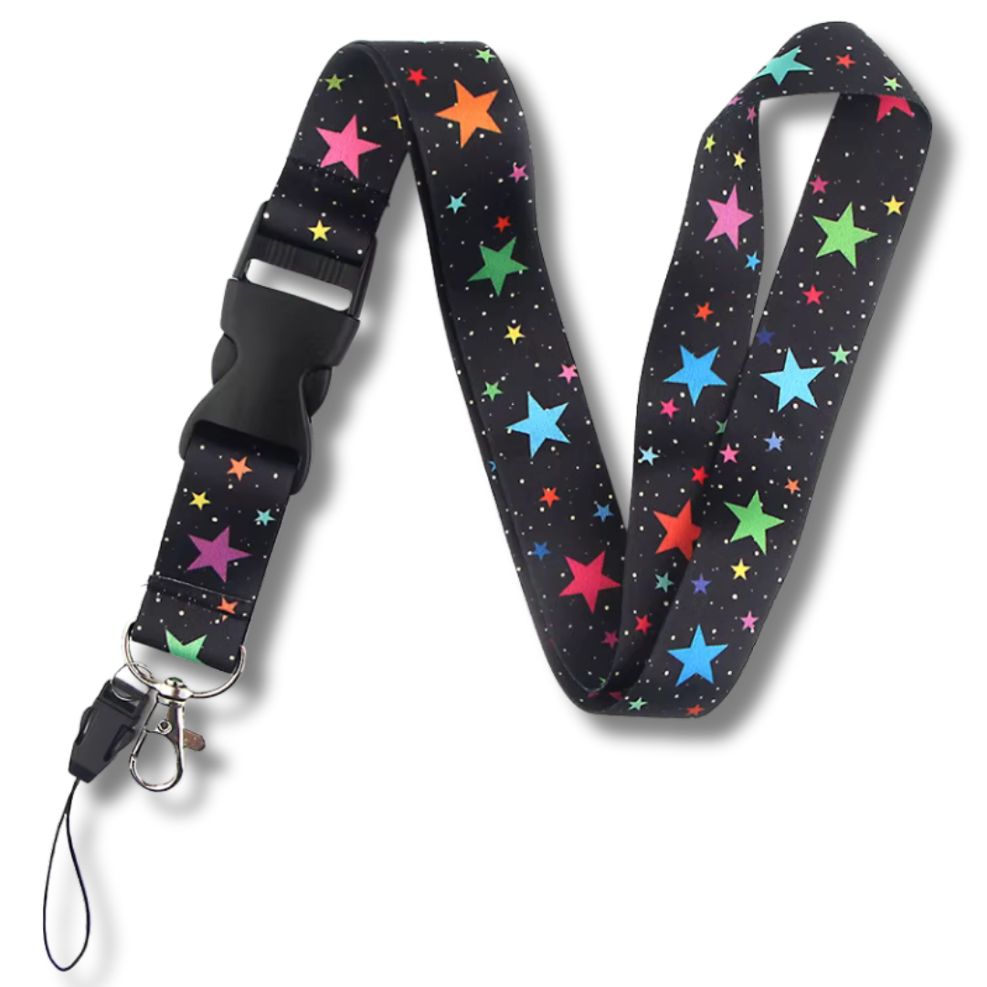 Schlüsselband Starry Night mit Schnellverschluss, 45 cm