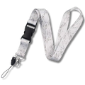 Schlüsselband White Marble mit Schnellverschluss, 45 cm