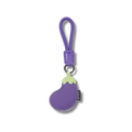 Schlüsselbund mit Auberginen Anhänger, Violett, 21 cm
