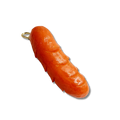 Servelat Schlüsselanhänger, Braun, 10 cm