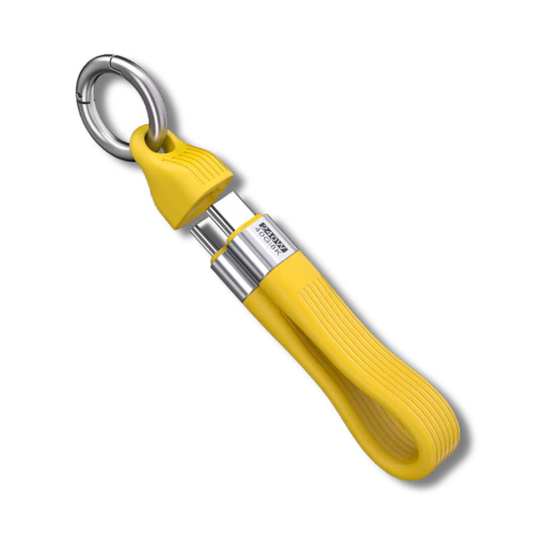 USB-C Datenkabel für Mini Kameras & Smartphones, Gelb, 13 cm